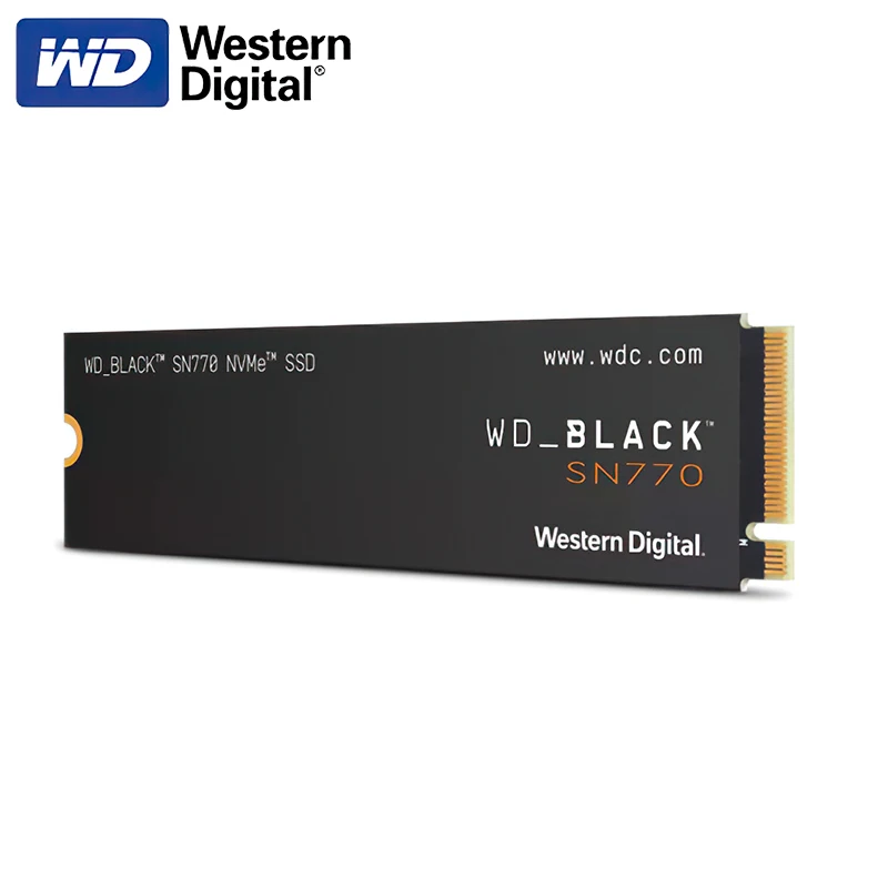 웨스턴 디지털 내장 게이밍 솔리드 스테이트 드라이브, WD BLACK SN770, 1TB NVMe SSD, 500GB, 2TB, Gen4 PCIe M.2 2280, 최대 5150 MB/s