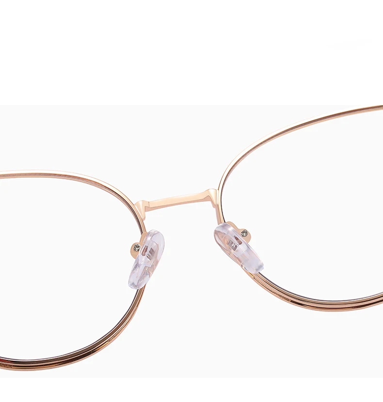 56987 Mode Metall Cat Eye Brillengestell Frauen Trend Aushöhlen Anti Blaues Licht Computer Brille Federscharnier Klare Brillen – Detail 14