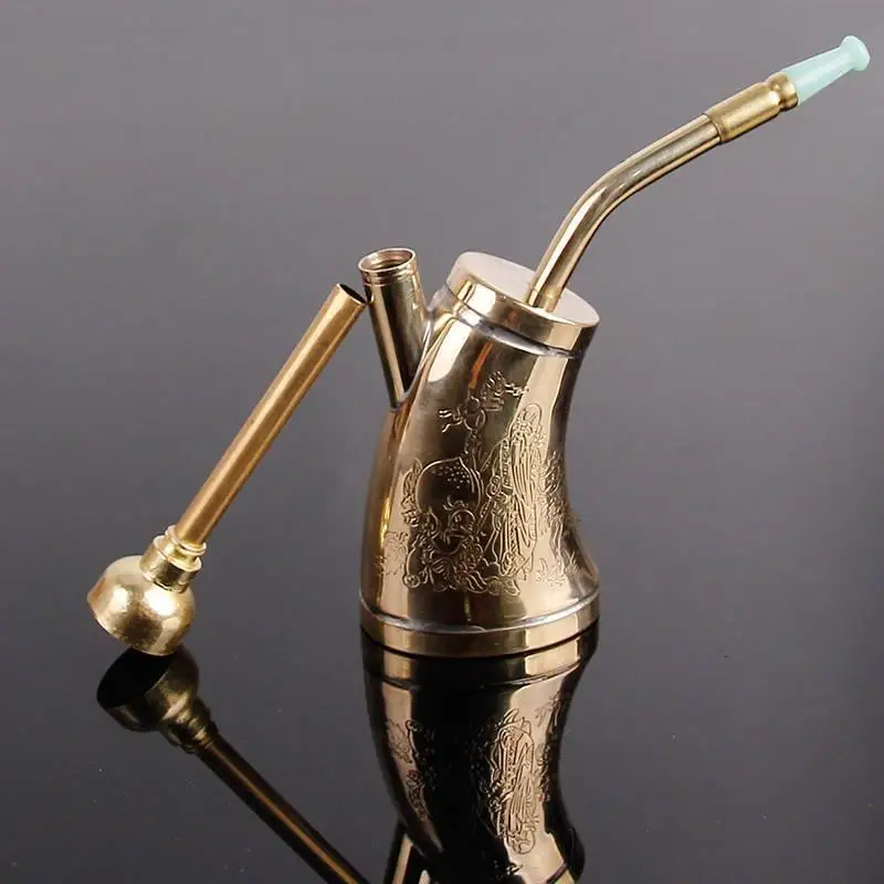 Hookah Pipes Smoking Pipe Kit Smoking Pipe Filters Creative Multifunction Portable Water Filter Pipe Copper Hookah Smoking Pipe Tobacco Smoke Mout