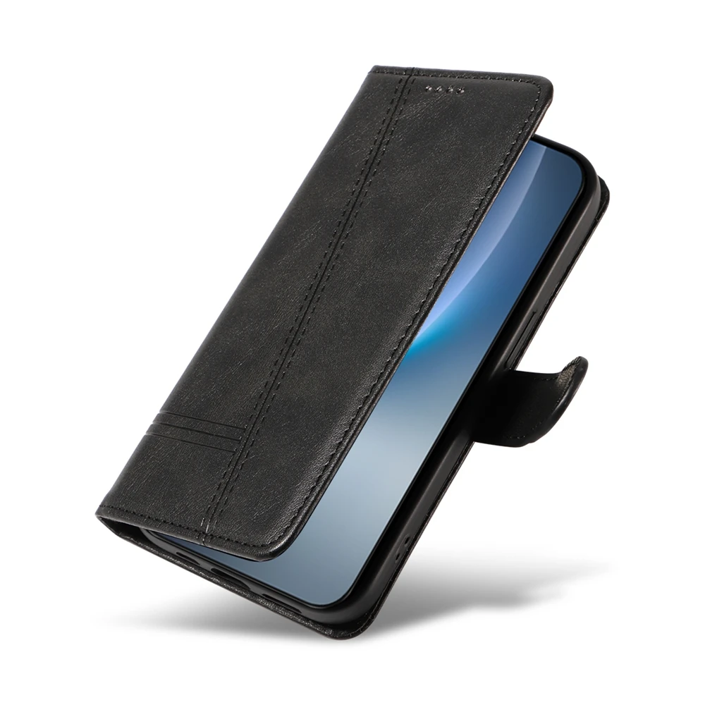 Luxury Magnetic Flip Leather Wallet Case with Card Slots