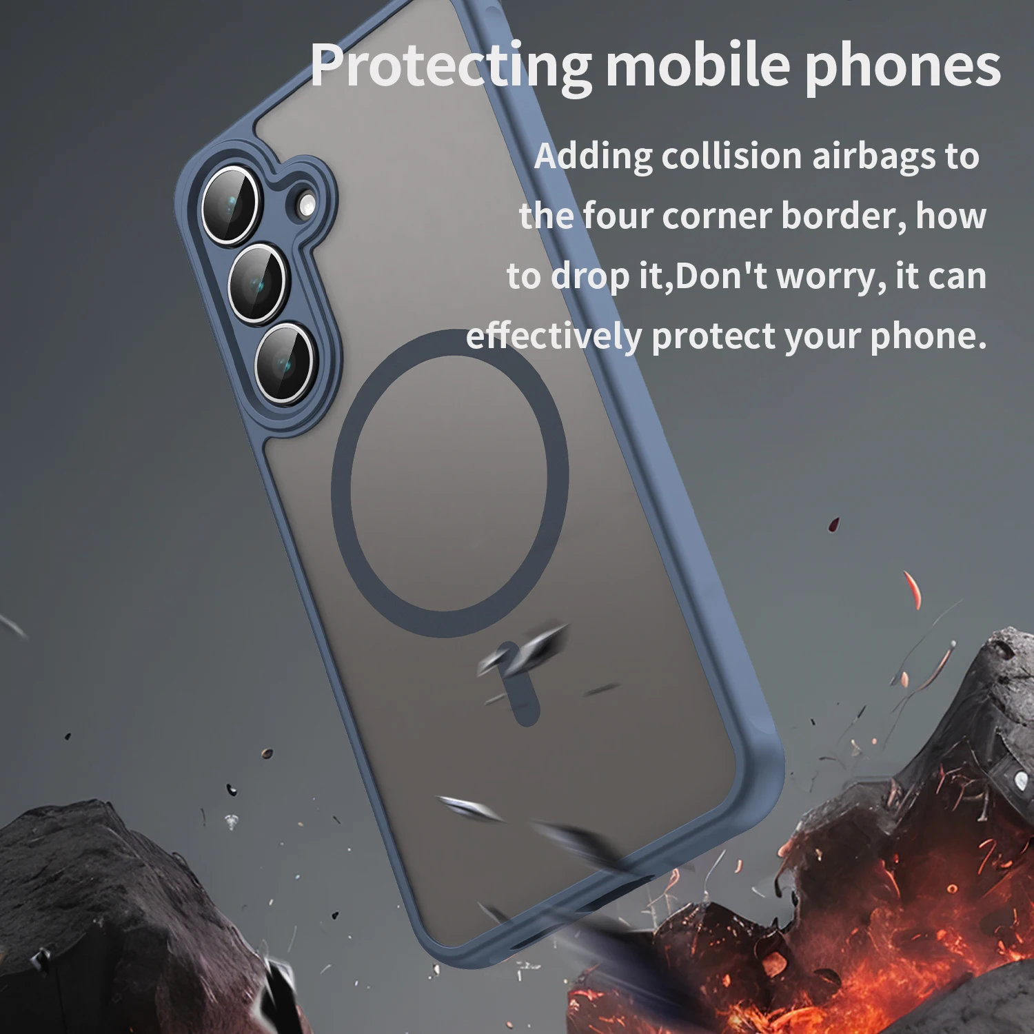 Enhanced Product Title:  
Durable Transparent Magnetic Wireless Charging Protective Back Cover
