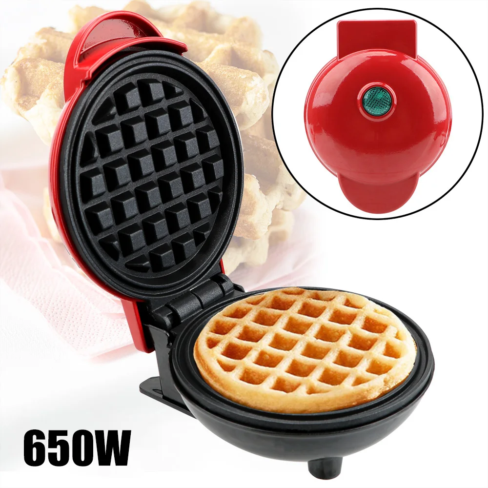 110V&220V Electric Mini Waffles Maker Machine Kitchen Cooking Appliance for  Kids Breakfast Dessert Pot Small Fried