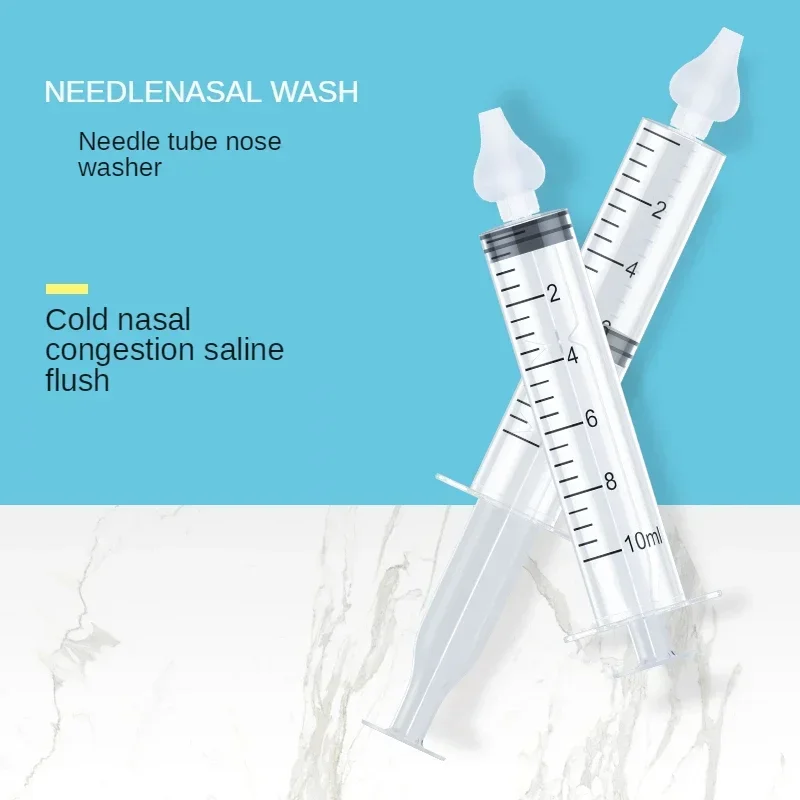 1/2Pcs 10ML Needle Tube Nasal Aspirator Baby Care nose Aspirator Cleaner Baby Rhinitis Nasal Washer Aspirador De Plastico nasal aspirator,nasal irrigator