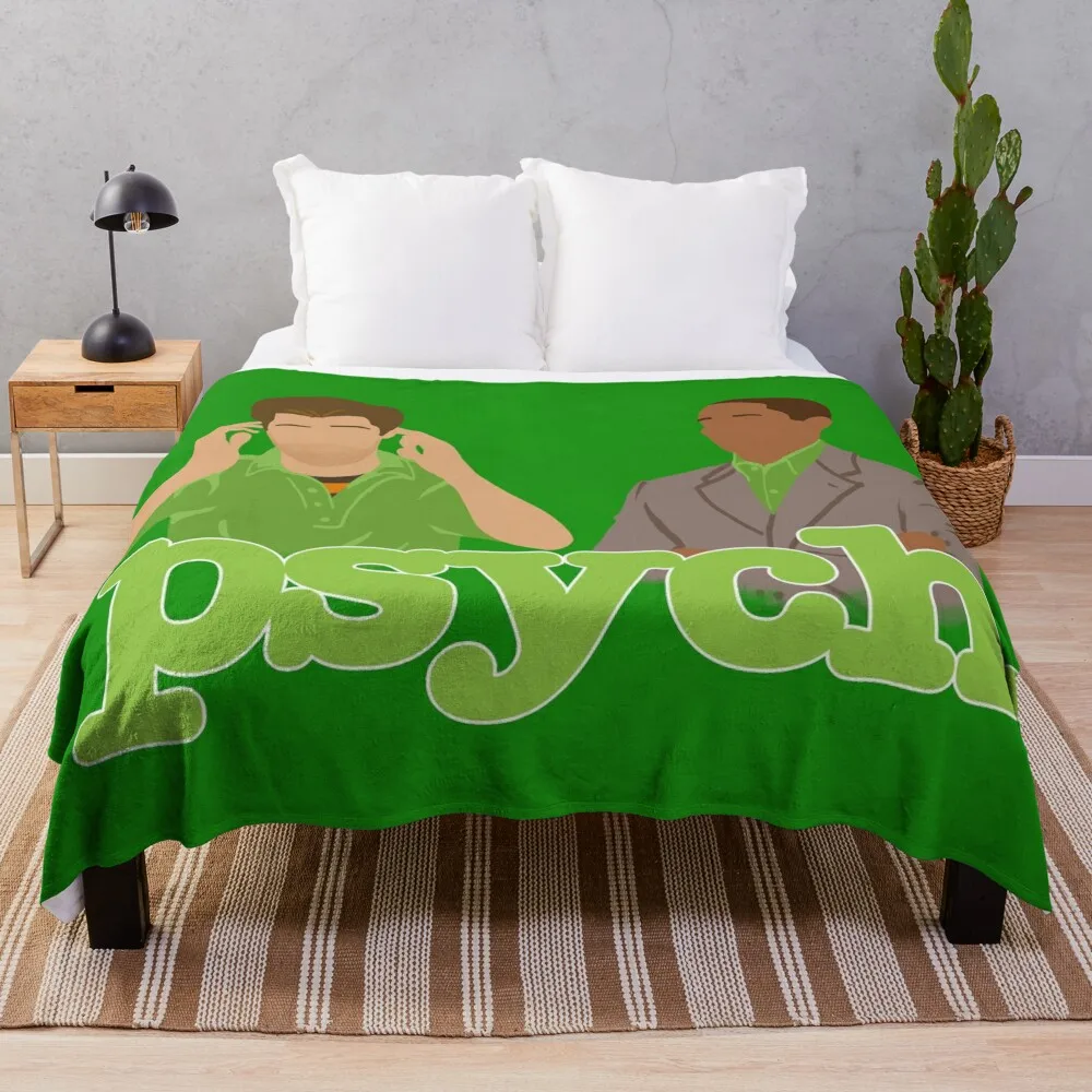 

PSYCH Throw Blanket Luxury Brand Decorative Throw Sofa Quilt Blankets