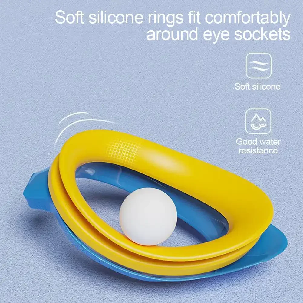 Cartoon Small Frame Swimming Goggles HD Waterproof Anti-Fog Diving Goggles Silicone Cap Professional Swimming Equipment 3