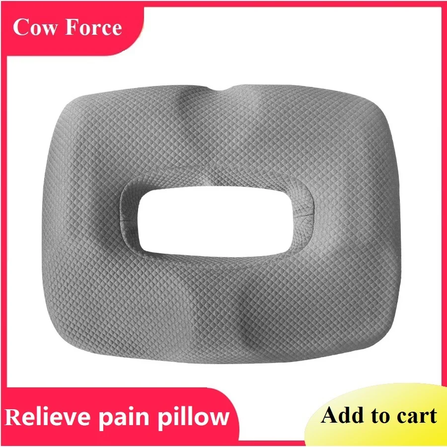 Seat Cushion Lumbar pillow for Office Chair Hemorrhoid Pad Sedentary Care  Caudal Vertebral Hollow Postpartum Bedsore Ring