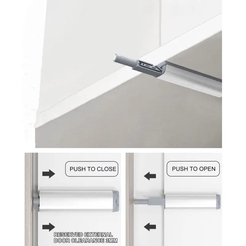 10-1PC Cabinet Catches Push To Open Damper Catch Set Door Drawer Cabinet Magnetic Push Latches Soft Closer Rebound Hardware
