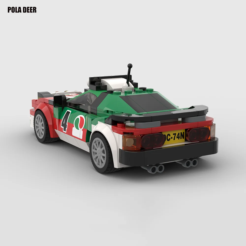 Poladeer 260-teiliges Celica GT-Set ​ ​ Champion-Serie Rennwagen Kreatives Montage-Set mit Aufklebern Baustein-Modell Jungen-Spielzeug Urlaubsgeschenk – Detail 2