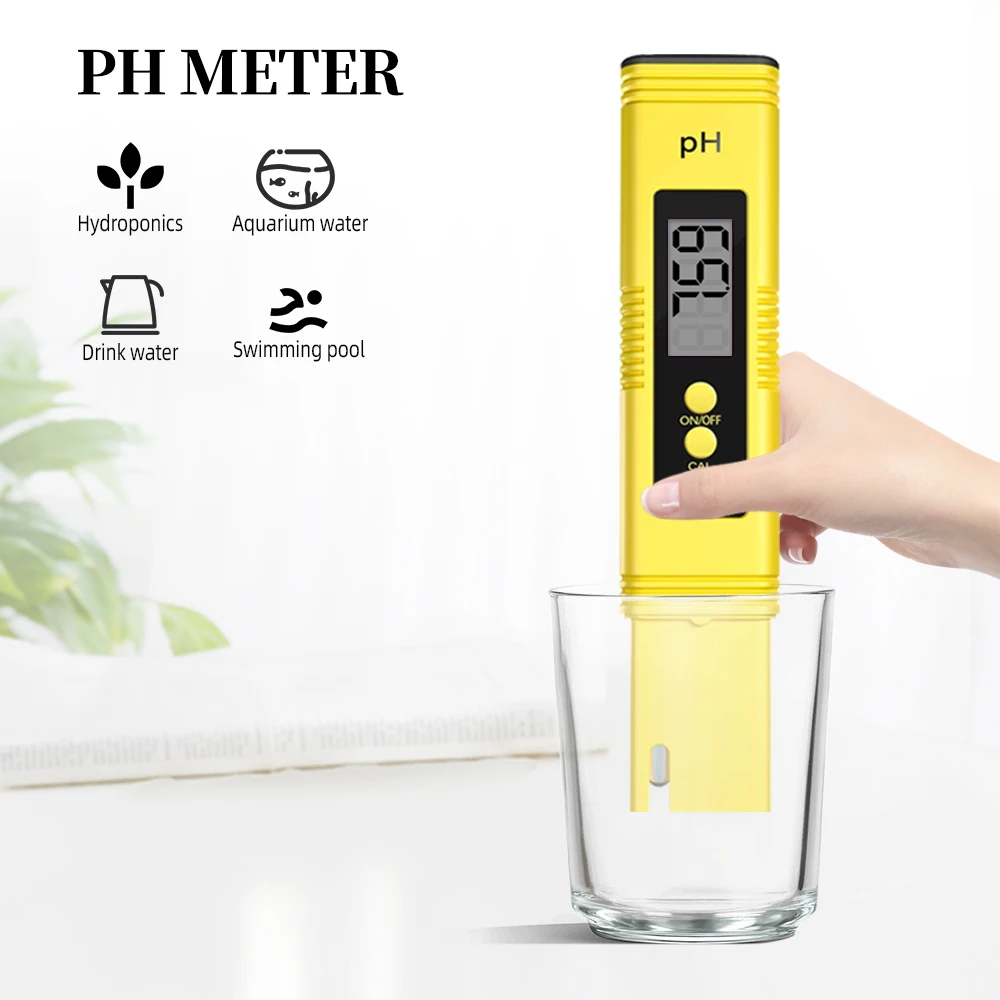Digital Ph Meter 0.01 Ph High Accuracy Water Quality Tester With Range