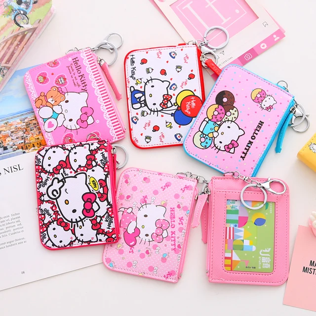 Cartoon My Melody Card Holder Student Campus Bus Card Holder Keychain Kuromi Coin Purse All-in-One Ultra-thin Small and Cute 2
