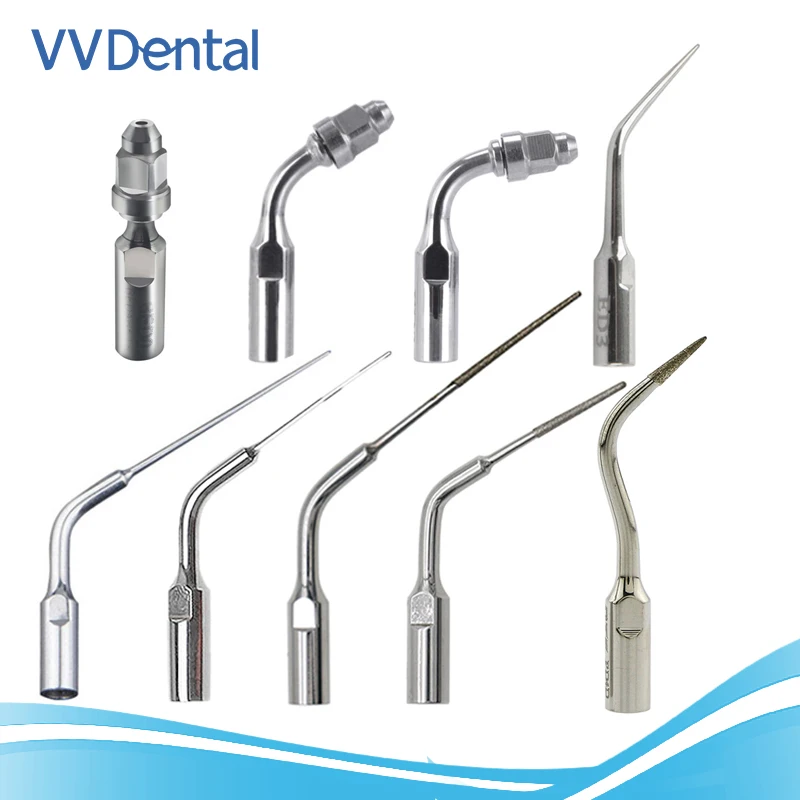 

VV Dental Dental Ultrasonic Scaler Scaling Endo Tips SATELEC E-Series Fit DTE GNATUS Ultrasonic Perio Scaler Handpiece