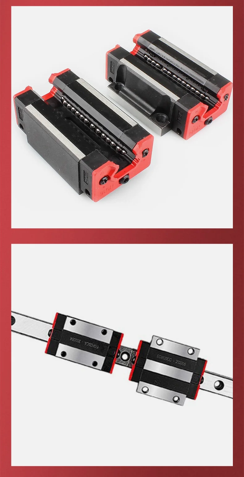 Linearschiene 1/2 Stück EGR25 1200-2550mm Schiene + 1/2/4 Stück EGH25CA/EGW25CC Linearführung mit Blockwagen CNC 3D-Druckteil – Detail 13