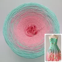 NEW 300g Cotton Lace Mixed Strand Hand Wound Cake Thread Gradient Section Dyed Milk Cotton Shawl Scarf Sweater Thread 1