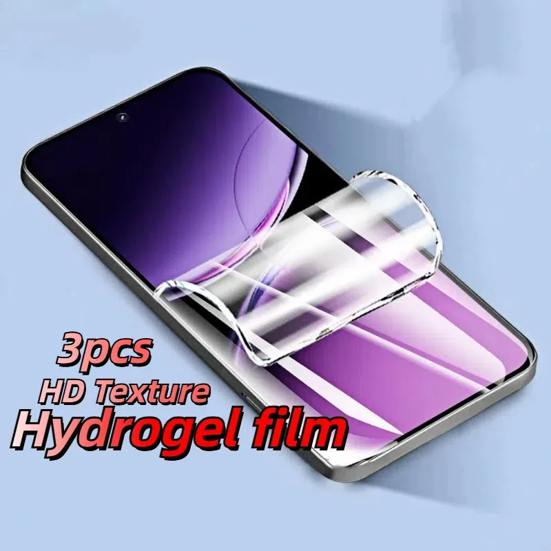 3 pièces Film Hydrogel pour Xiaomi Redmi Note 14 ProPlus Note 13Pro 12 13R protecteur d'écran pour Redmi Note 11 10 9 Pro Max Film