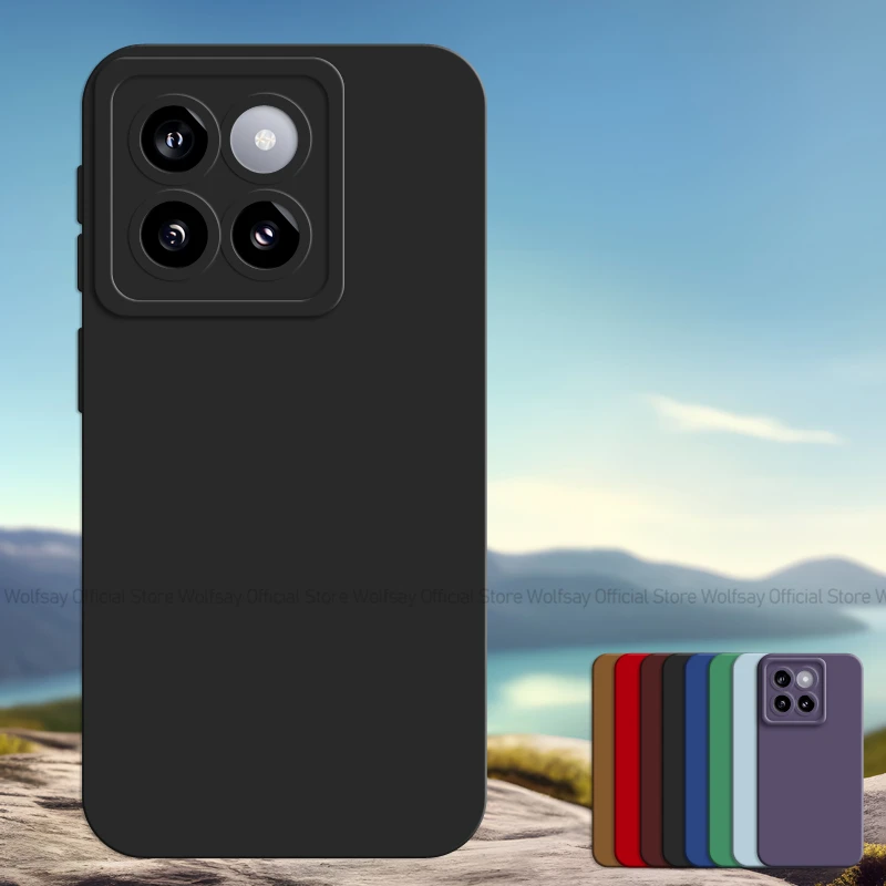 Per Xiaomi 14 Pro Custodia Xiaomi 14 14 Pro 5G Cover Ins Style Luxury Matte Tpu Cover Per Telefono In Silicone Liquido Antiurto Xiaomi 14 Pro