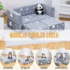 3-in-1 Modular Foam Armchair Play Set, Grow in The Dark Star, Children's Sofas 6