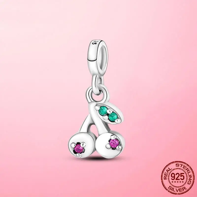 תליון מדליון עין סדרת Me מכסף 925 עם תליונים מתאימים לשרשרת פנדורה, עגילי קישור וחיבור דו-טבעת