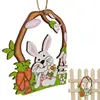 Wooden Easter Eggs Happy Easter Party Decorations for Home Colorful Bunny Bird Egg Hanging Ornament DIY Craft Kids Gifts Toy - Image 4