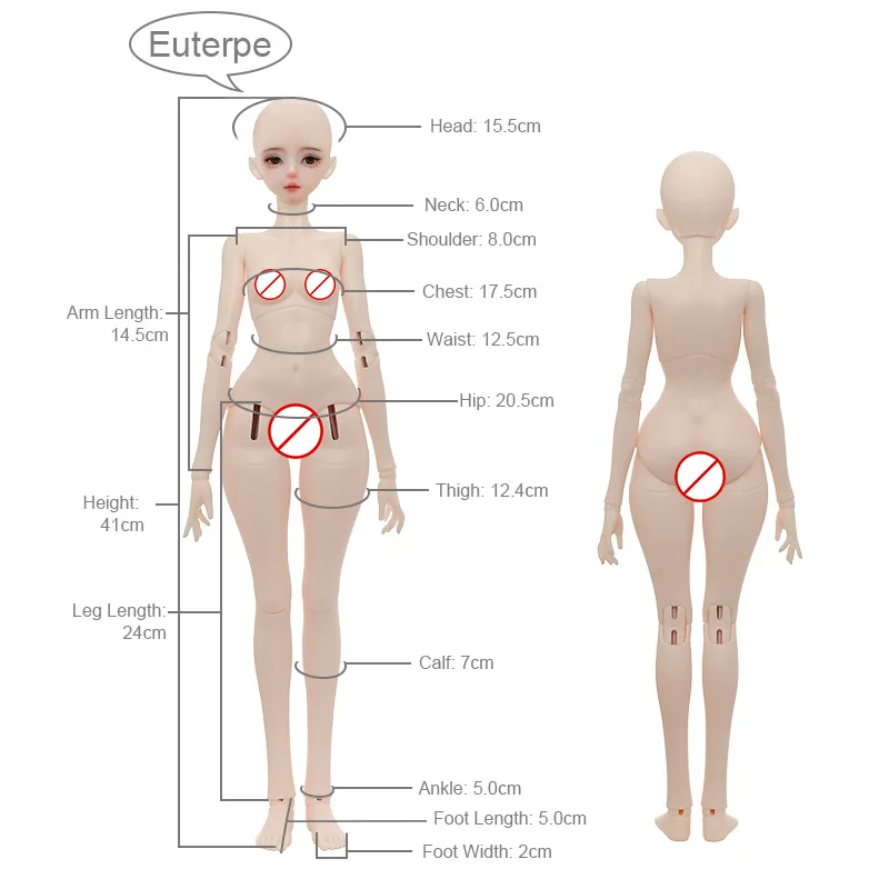 ルビー bjd 1/4 ドール本体 Violet 1/4 bjd Violet outfit｜DOLK（ドルク）