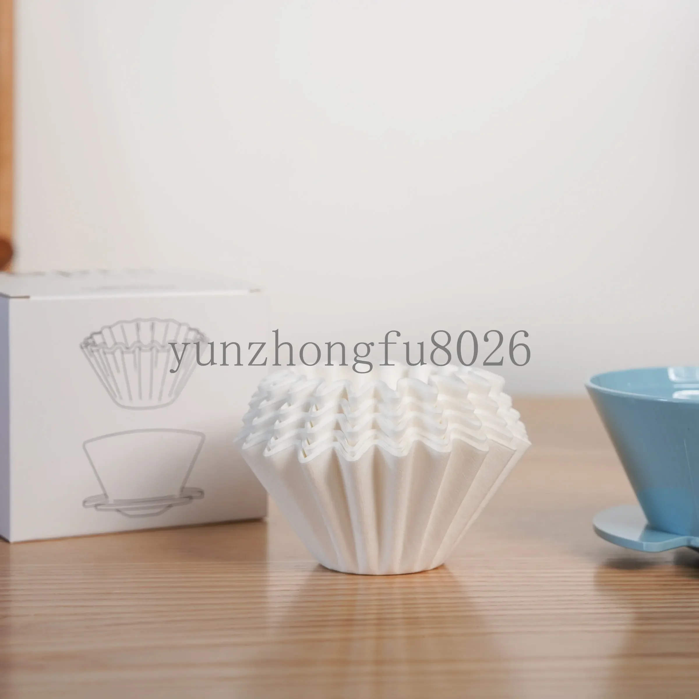 

Filter Paper No. 155 Cake Filter Paper 50 Pieces Original Filter Boxed Watch Make Coffee Paper Folding Wave Type