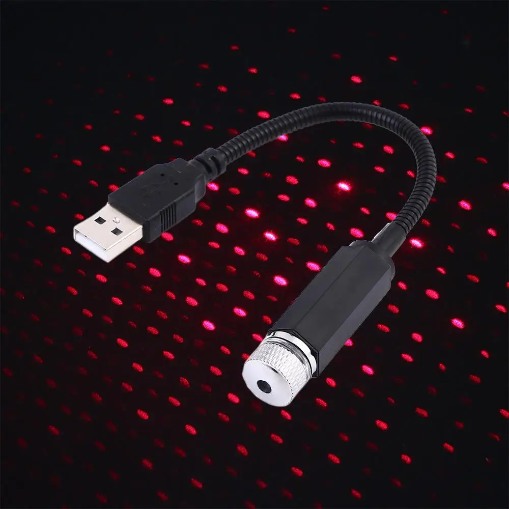 Light Car Laser Light Car Starry Sky Lights Car Roof Star Light Romantic Usb Night Light Decorazione Della Casa Light Atmosphere Lamp