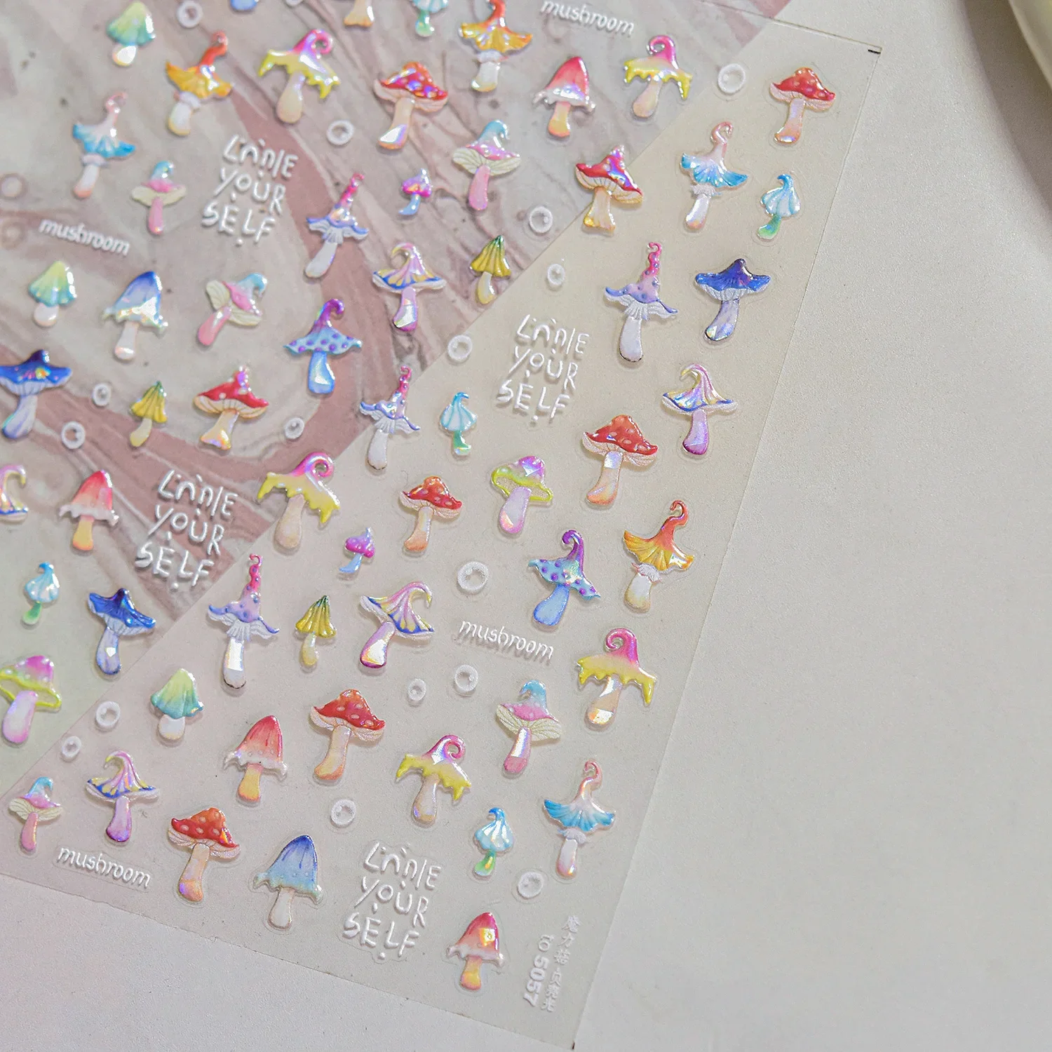 Vibrant Kawaii Apple Nail Art Stickers - Sweet & Cute Self-Adhesive Decals