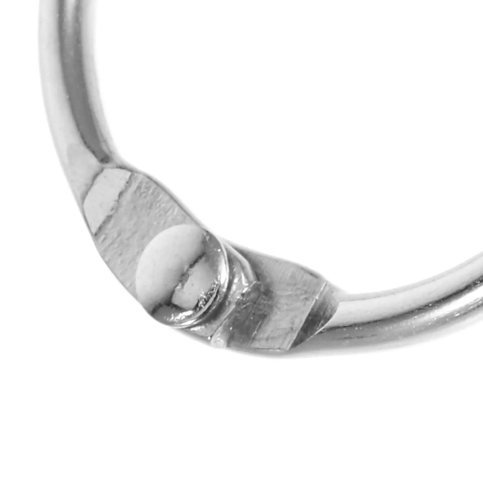 100개 소형 금속 루즈리프 바인더 링, DIY 스크랩북 플래시 카드 키체인 용품용 컴팩트 북 바인더 링