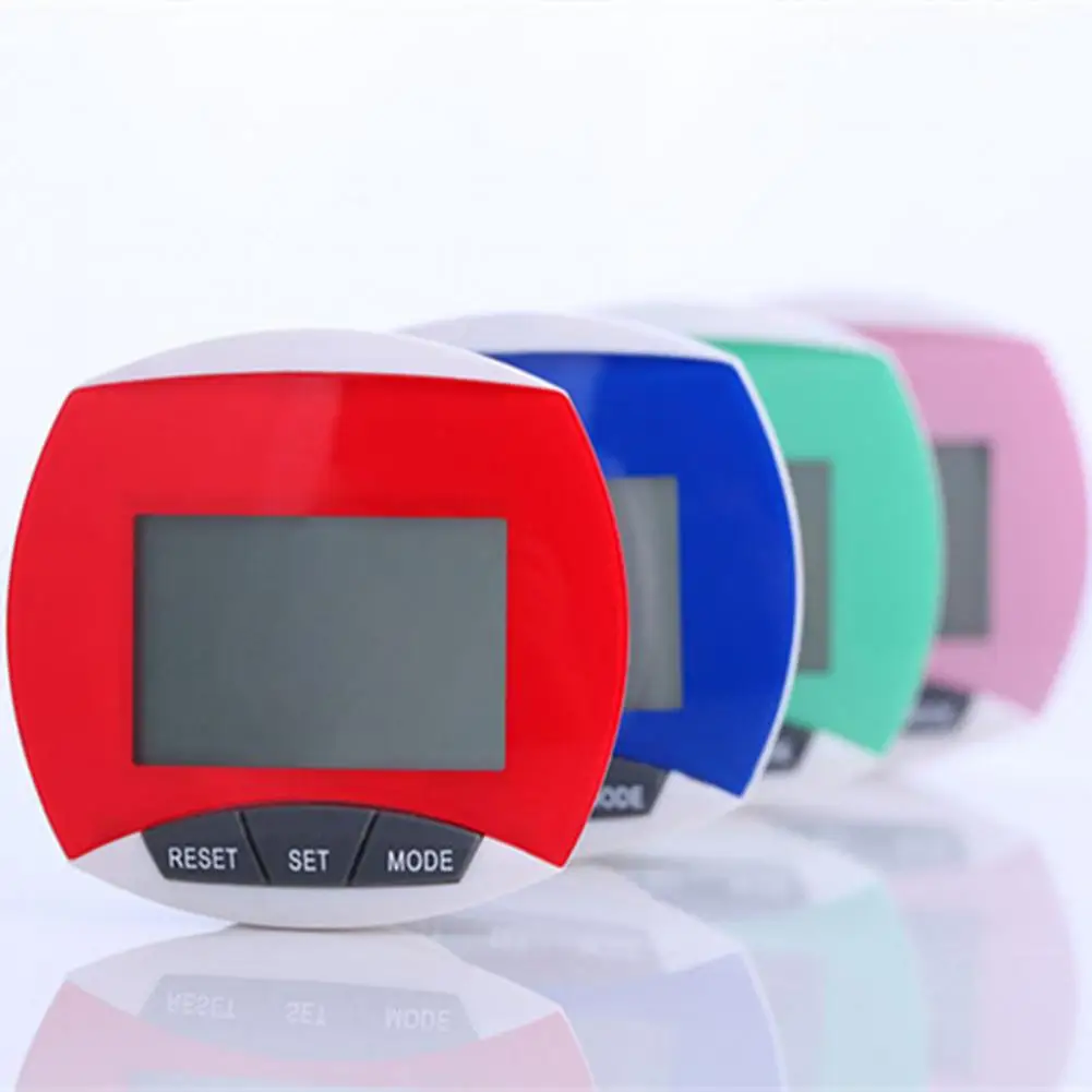 1 Set Pedometer Compact Seniors Fitness 3D Pedometer ABS Step Counter Step Walking 3D Digital Running Use