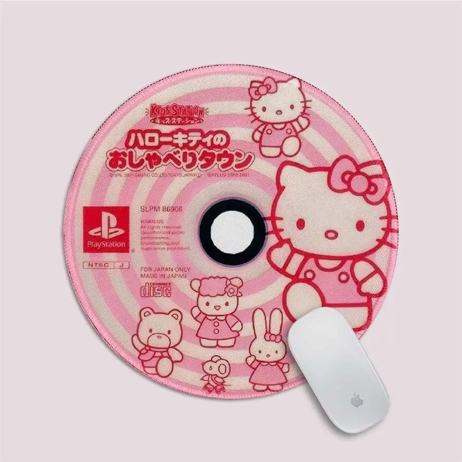 Hello Kitty Sanrio Mouse Pad Cute Cartoon Office Computer Thickening Soft Rotundity Mousing Mat Cushion Desktop Decoration Girls images - 6