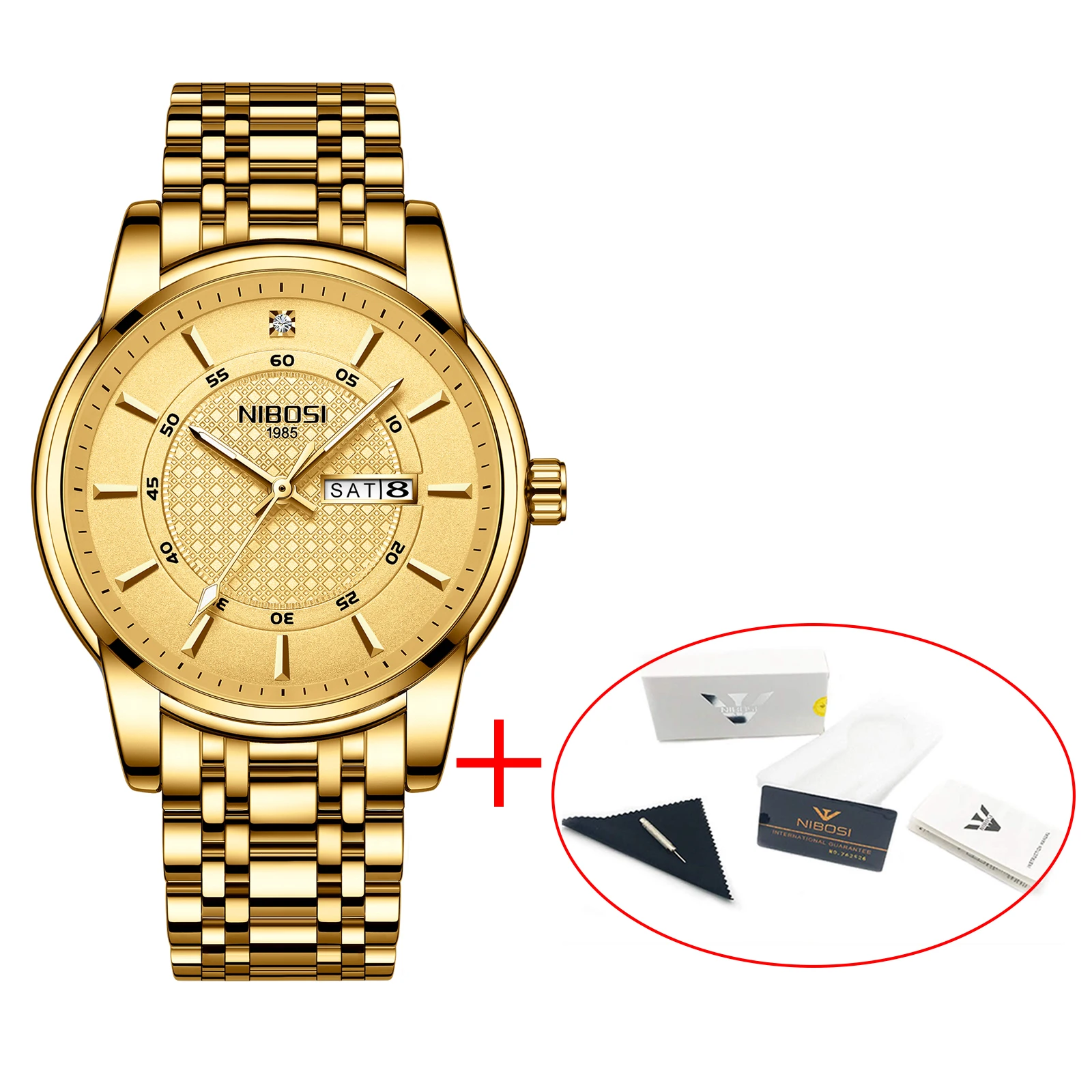 Relogio Masculino NIBOSI Brand Design Men Watch Waterproof Stainless Steel Sports Quartz Watches For Men Relojes Para Hombre 