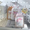 Kpop Photocard Holder with Keychain Y2K Kawaii cat Photo Card Sleeves ID Badge Holder Card Protector 3