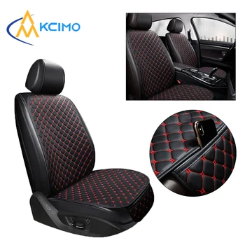 Nuovo Coprisedile Auto in Pelle PU, Cuscino per Schienale dal Design Semplice, Universale e Resistente per Tutte le Stagioni