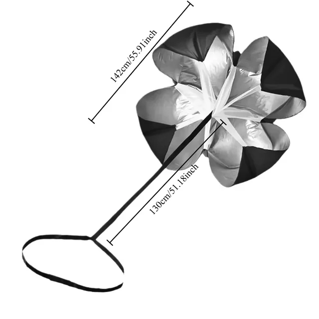Adjustable Speed Parachute Agility Training Umbrella Football Soccer Resistance Ropes Fitness Running Chute Sport Obstacles Tool 3