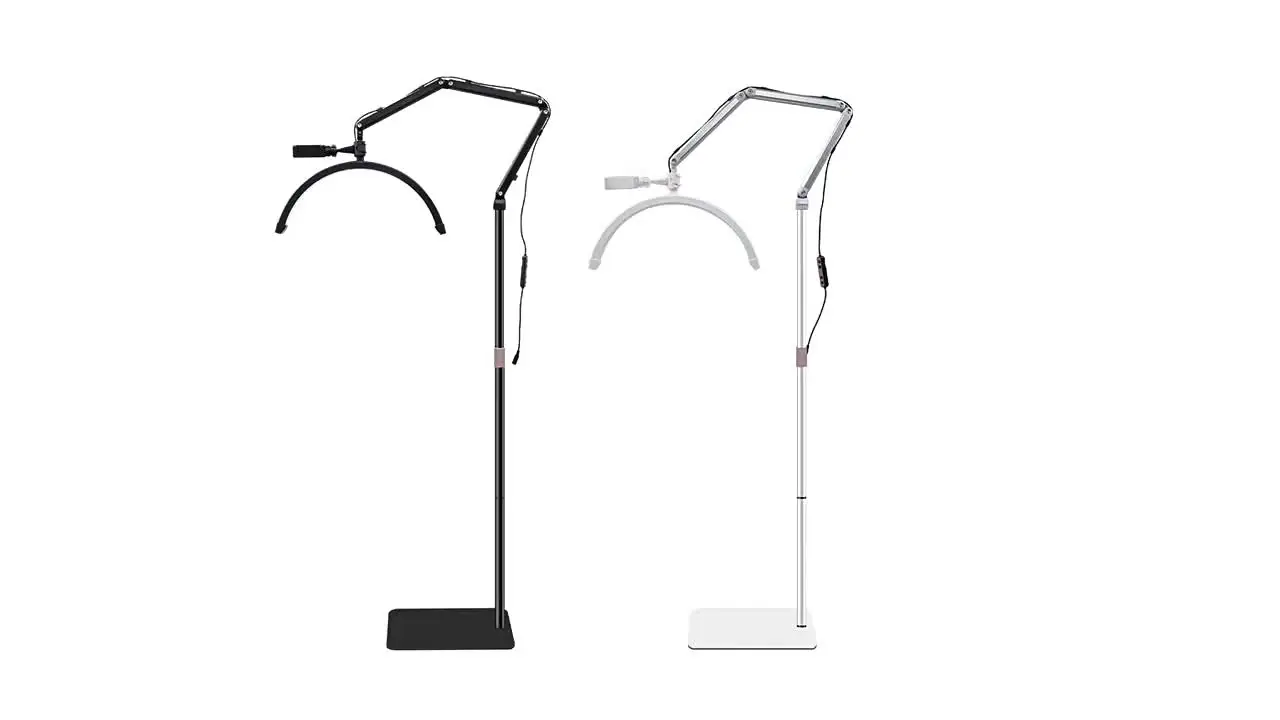 Напольный кольцевой светильник IWP для макияжа и стрима