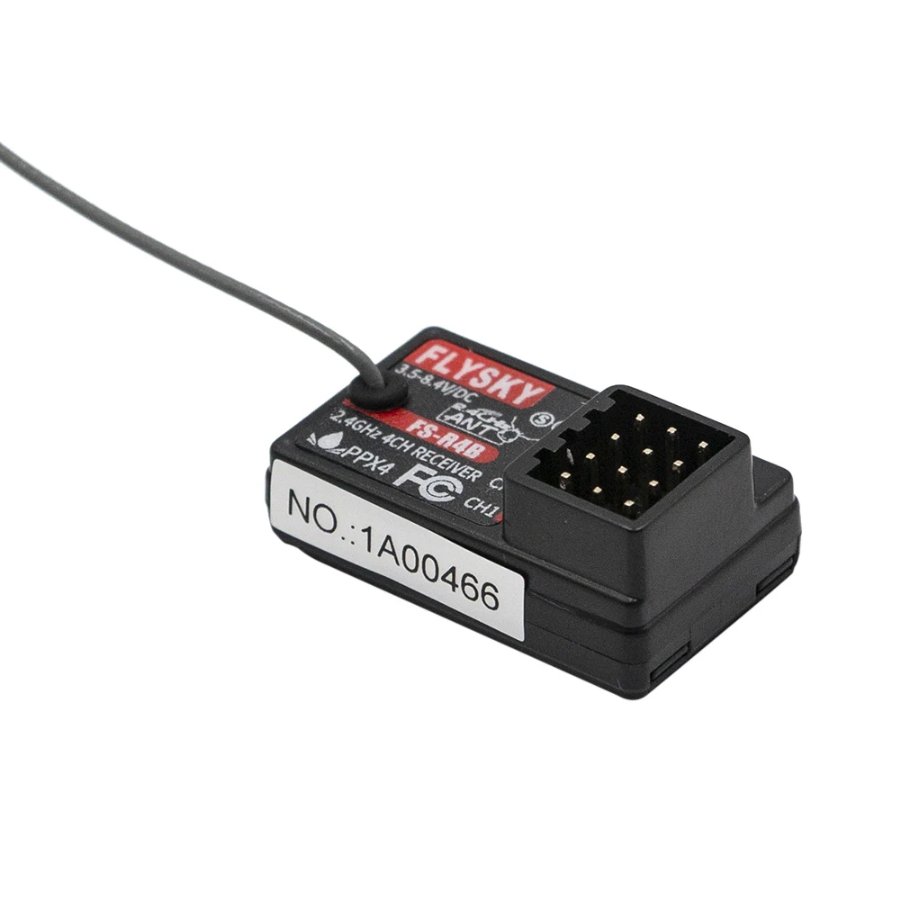 Portable Radio Receiver Multifunctional Flysky FS-R4B Digital Receiver Single Antenna for Car for FS-G7P FS-ST8 FS-MG41  FS-MG4
