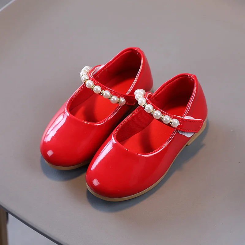 Girl Leather Shoes Pearl Princess Shoe Fashion Mary Jane Shoe Lorita Girl Kid Dresses leather shoes,mary jane shoes
