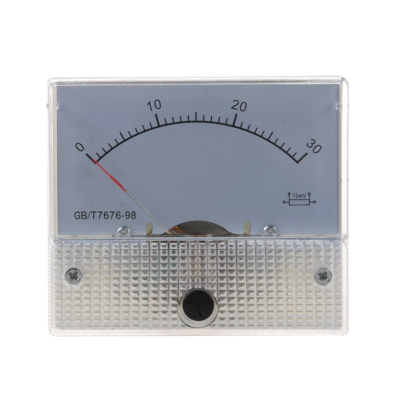 2 Pcs 85C1 Analog Current Panel Meter AMP Ammeter, 1 Pcs DC 0-50A & 1 DC 30A