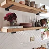 1PC 5mm Wall Shelf Bracket Suspended Tripod Shelf Support Hidden Wall Fixed Partition Storage Rack Shelves Angle Bracket Thicken 4
