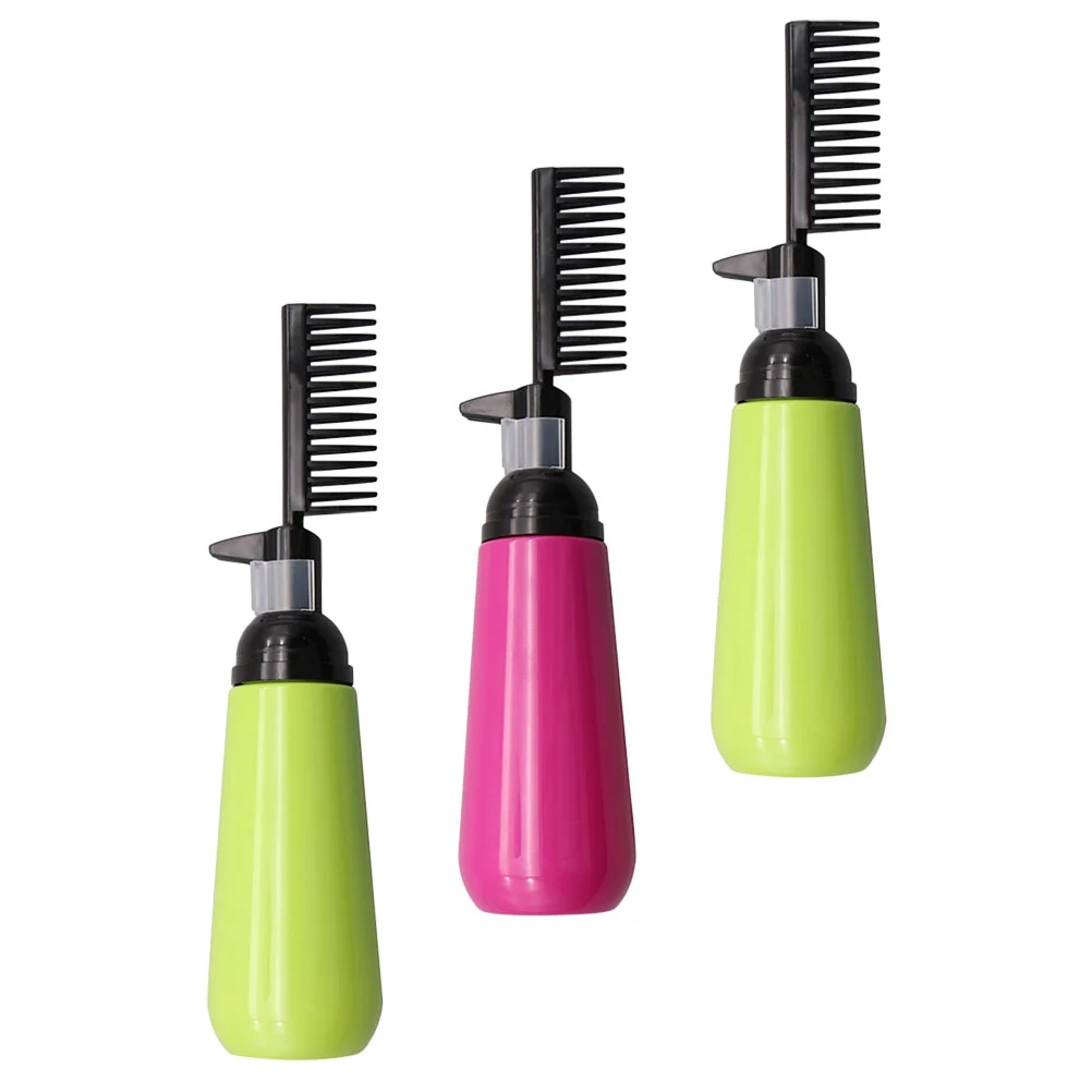 

Hair Dye Refillable Bottle Applicator Brush Bottle Comb Dispensing Salon Oil Hair Coloring Hairdressing Styling Tool