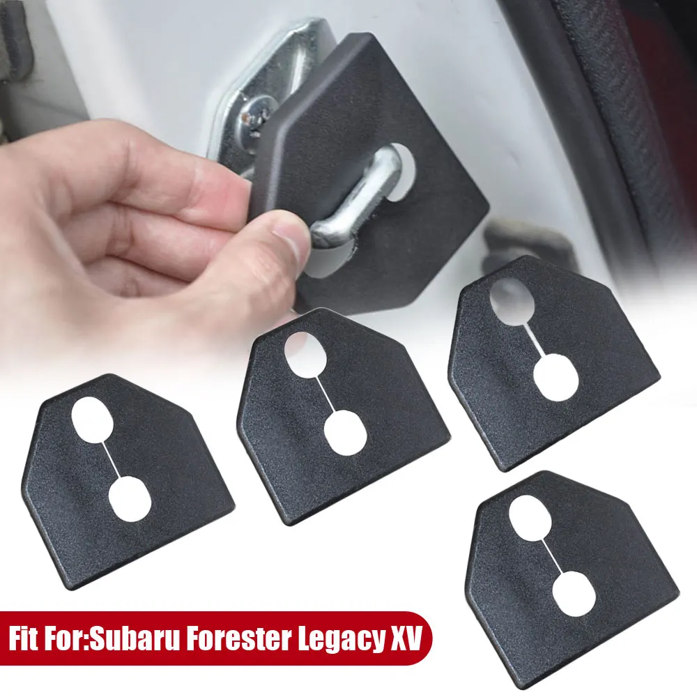 4 db fekete műanyag csattal ellátott korróziógátló autóajtózár védőburkolat kiegészítők Subaru Forester Legacy XV-hez_voghion.com