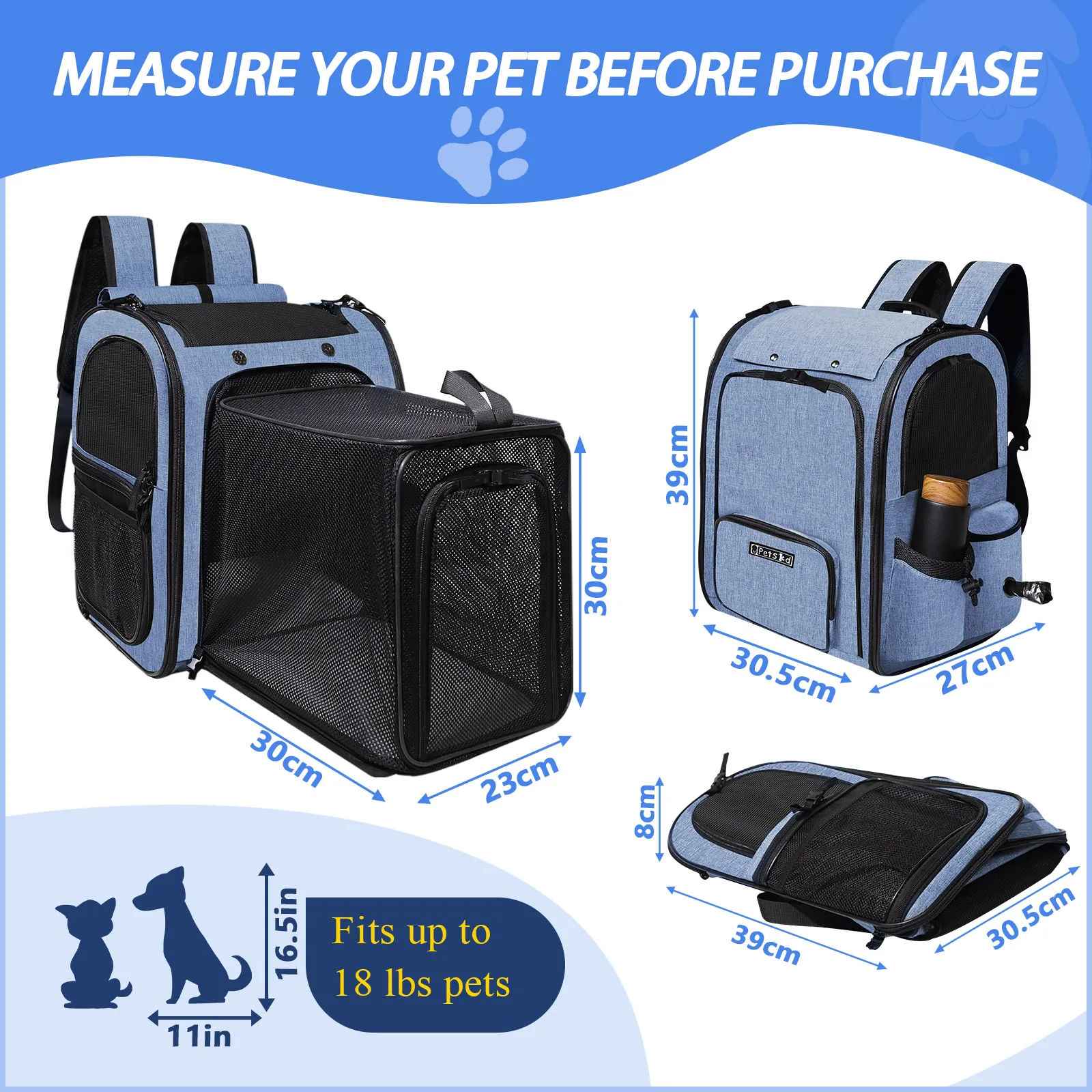 Expandable Pet Carrier Backpack 5
