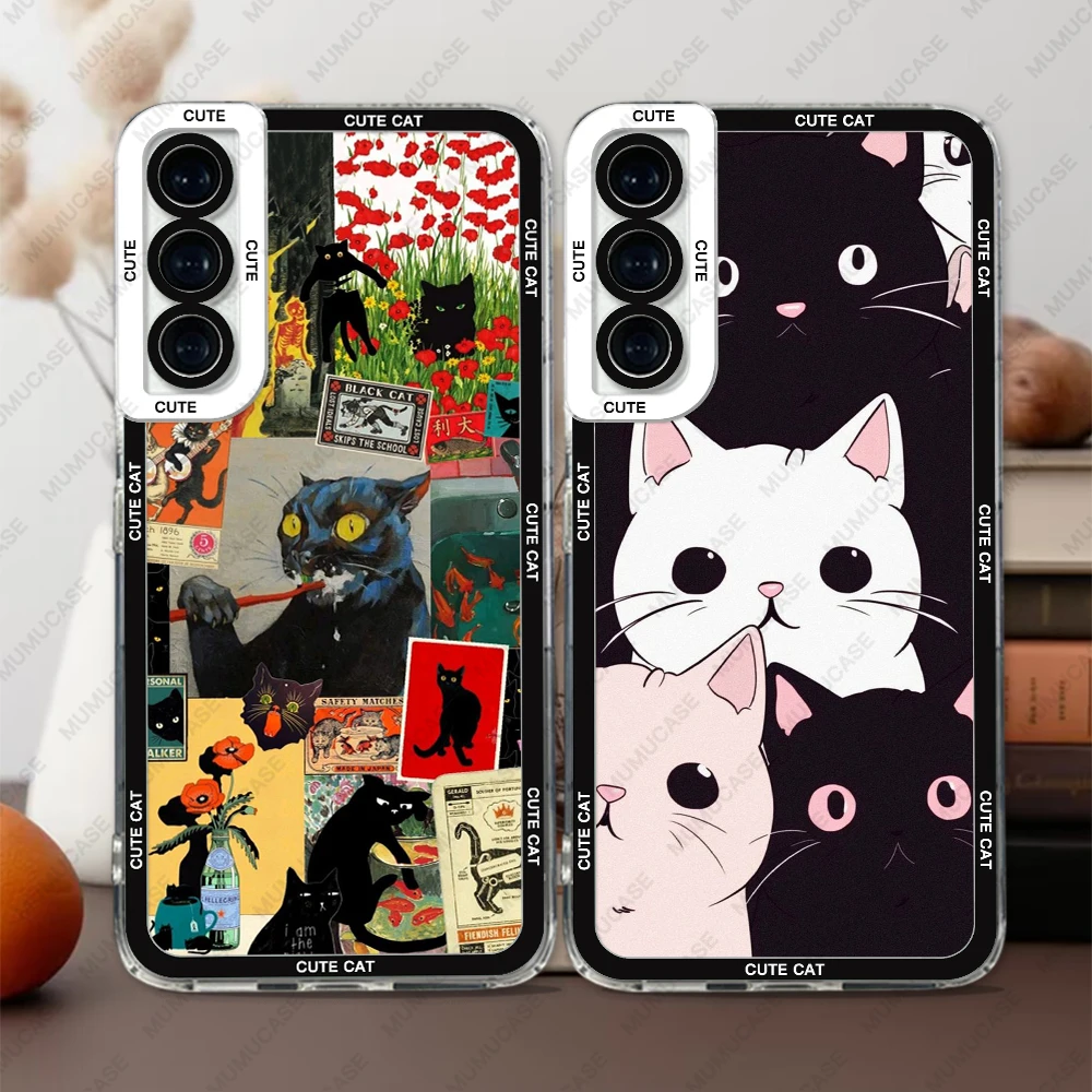 Adorable Cat Soft Cover Phone Case