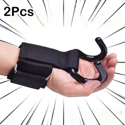 Enhanced Weight Lifting Hook Grips with Wrist Support (Upgrade 2Pcs)