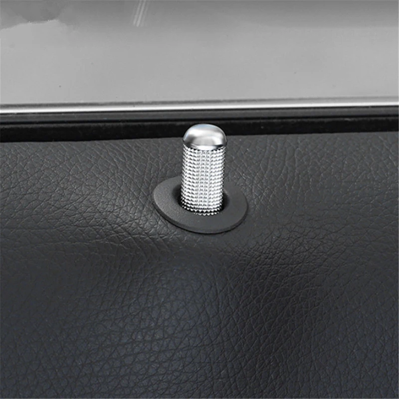 

Stylish Silver Car Door Lock Pin Knob Trim Ring Set of 4pcs for W205 GLC GLS GLE Upgrade Your Vehicle