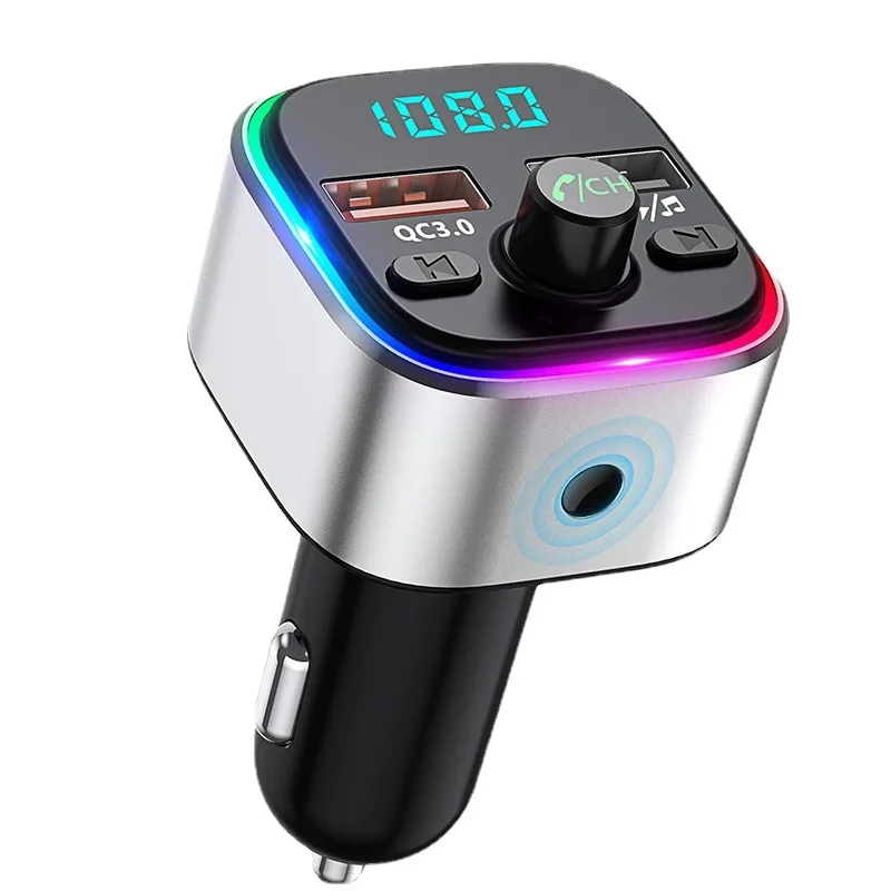 

FM-трансмиттер автомобильный с поддержкой Bluetooth 5,0 и 2 USB-портами