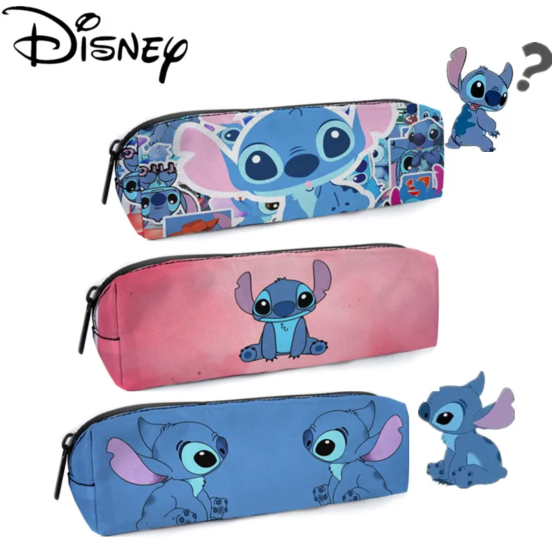 Disney Stitch Pencil Case Cartoon Action Figure Lilo Stitch Pencil