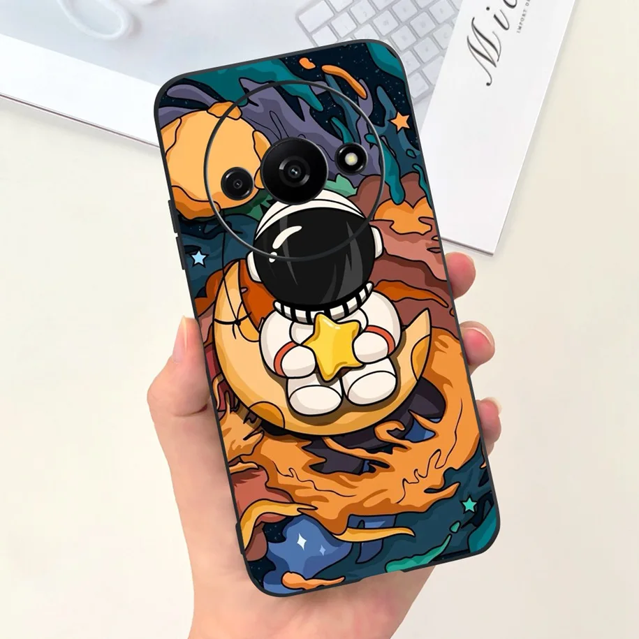 Shockproof Silicone Soft Case with Cute Astronaut Design