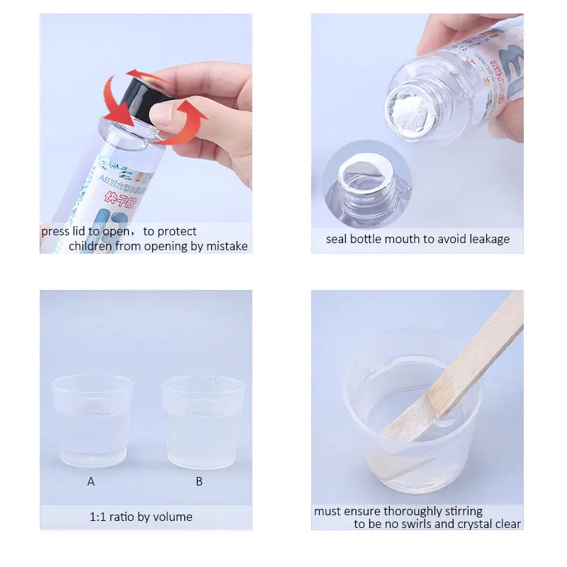 All in One Silicone Mold Starter Kit with 1:1 Clear Epoxy Resin 3