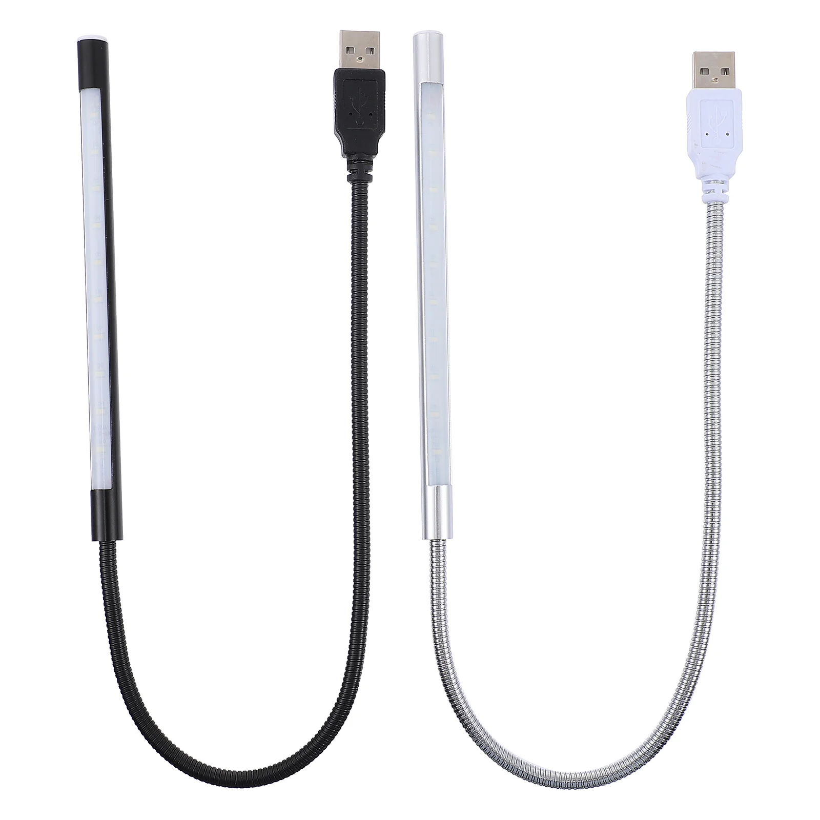 

2Pcs USB LED Bed Reading Light Dimmable Touch Lamp Computer USB Light (Assorted Color)