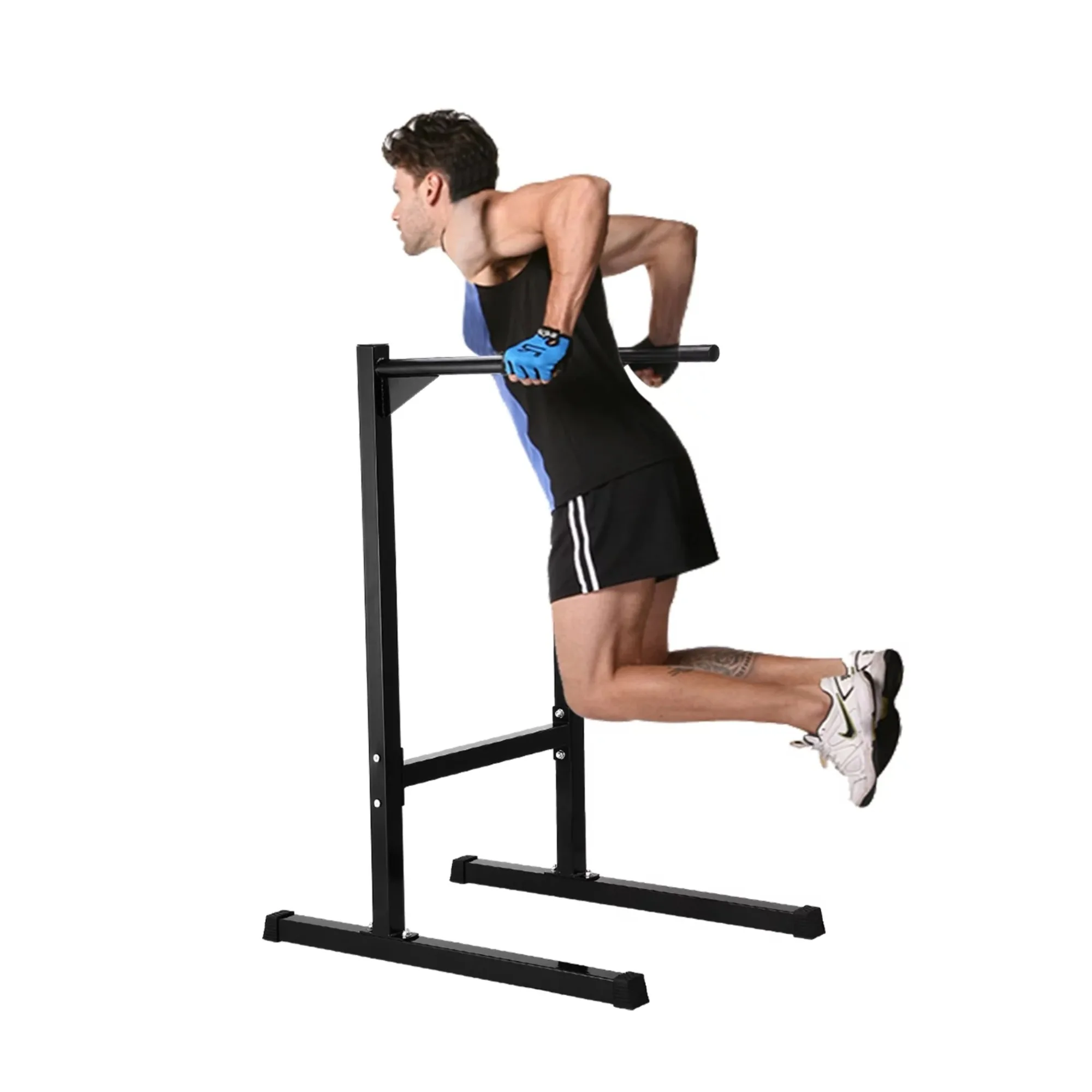 

Mllieroo Heavy Duty Dipping station Dip Stand Pull Push Up Bar Fitness Exercise Home Workout Gym